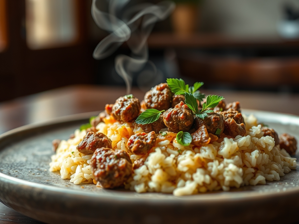 ingredient ground beef recipes with rice